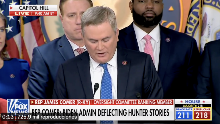 NEW HOUSE OVERSIGHT CHAIR JAMES COMER: «I want to be clear. This is an investigation of Joe biden»